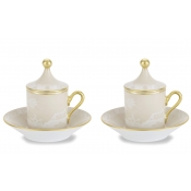 Ginori Oriente Italiano Meringa Coffee Set